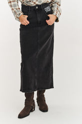 Slow Season denim skirt